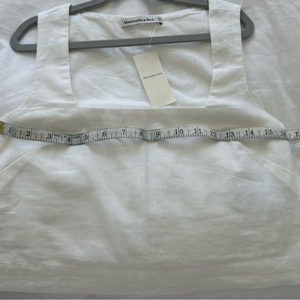 Abercrombie & Fitch White Linen Sleeveless Top - Picture 5 of 5